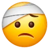 Gesicht mit Kopfbandage Emoji 🤕 image - Samsung style