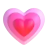 Growing Heart Emoji 💗 image - Microsoft 3D Fluent style