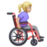 Woman In Manual Wheelchair Facing Right: Medium-Light Skin Tone Emoji 👩🏼‍🦽‍➡️ image - Samsung style