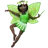 Woman Fairy: Dark Skin Tone