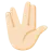 Vulcan Salute: Light Skin Tone