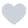 Grey Heart Emoji 🩶 image - Tossface style