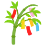 Drzewo Tanabata Emoji 🎋 image - Google Noto Color style