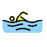 Man Swimming Emoji 🏊‍♂️ image - OpenMoji style