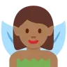 Woman Fairy: Medium-Dark Skin Tone Emoji 🧚🏾‍♀️ image - Twitter / X (Twemoji) style