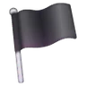 Schwarze Flagge winken Emoji 🏴 image - Samsung style