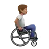 Person In Manual Wheelchair Facing Right: Medium Skin Tone Emoji 🧑🏽‍🦽‍➡️ image - Apple style