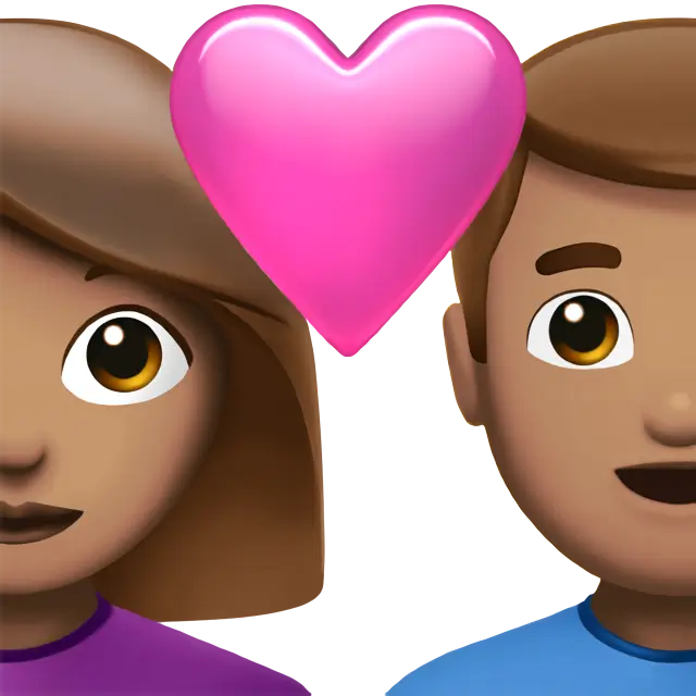 Couple With Heart: Woman, Man, Medium Skin Tone
