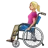 Woman In Manual Wheelchair: Medium-Light Skin Tone