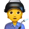 Factory Worker Emoji 🧑‍🏭 image - Apple style