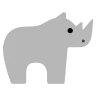 Emoji Rinoceronte 🦏 image - Tossface style