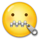 Zipper-Mouth Face