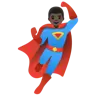 Man Superhero: Dark Skin Tone Emoji 🦸🏿‍♂️ image - Google Noto Color style