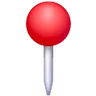 गोल पुशपिन Emoji 📍 image - Samsung style