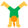 Woman Cartwheeling Emoji 🤸‍♀️ image - Tossface style