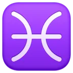 ราศีมีน Emoji ♓ image - Facebook Meta style