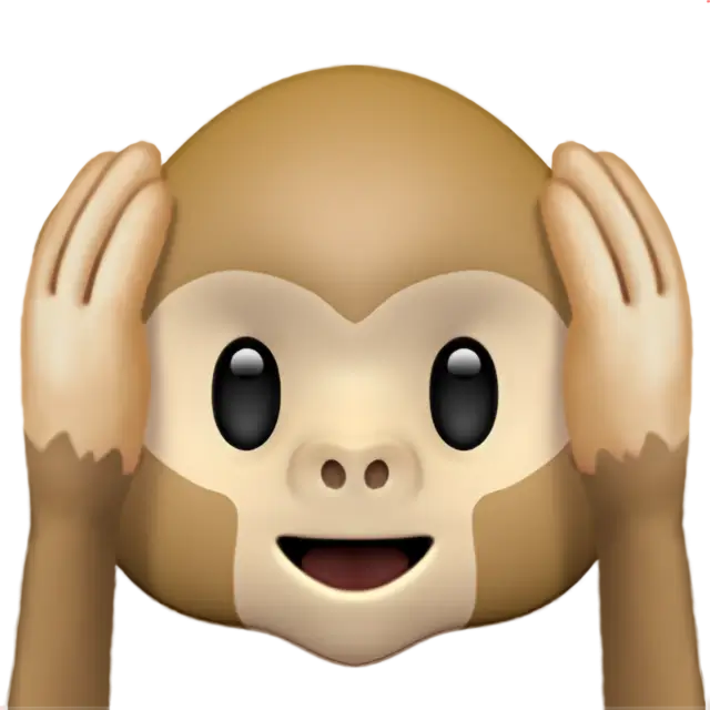 Hören Sie keinen bösen Affen