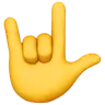 Je t'aime signe de la main Emoji 🤟 image - Apple style
