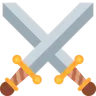 交差した刀 Emoji ⚔ image - Twitter / X (Twemoji) style