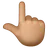 Backhand Index Pointing Up: Medium Skin Tone