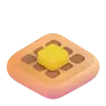 Emoji Cialda 🧇 image - Microsoft 3D Fluent style