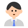Man Office Worker: Light Skin Tone Emoji 👨🏻‍💼 image - Tossface style