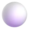Cercle moyen blanc Emoji ⚪ image - Microsoft 3D Fluent style