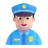 Man Police Officer: Light Skin Tone