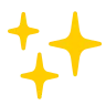 Sparkles Emoji ✨ image - Tossface style