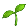 กล้าไม้ Emoji 🌱 image - Telegram style