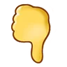 Odwrócony kciuk w dół znak 🖓 image - Samsung style