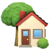 Emoji Casa con giardino 🏡 image - Apple style