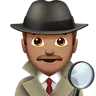 Man Detective: Medium Skin Tone Emoji 🕵🏽‍♂️ image - Apple style