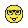 İnek yüzü Emoji 🤓 image - OpenMoji style