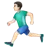 Man Running: Light Skin Tone