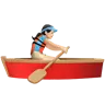 Woman Rowing Boat: Light Skin Tone Emoji 🚣🏻‍♀️ image - Apple style
