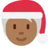 Mx Claus: Medium-Dark Skin Tone Emoji 🧑🏾‍🎄 image - Twitter / X (Twemoji) style