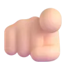Index Pointing At The Viewer: Light Skin Tone Emoji 🫵🏻 image - Microsoft 3D Fluent style