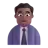 Man Office Worker: Medium-Dark Skin Tone