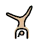 Woman Cartwheeling: Medium-Light Skin Tone Emoji 🤸🏼‍♀️ image - OpenMoji style