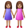 Women Holding Hands: Medium Skin Tone Emoji 👭🏽 image - Samsung style