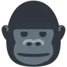 Emoji Gorilla 🦍 image - Twitter / X (Twemoji) style