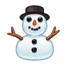 Snowman Without Snow Emoji ⛄ image - Telegram style
