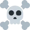 Emoji Teschio e ossa incrociate ☠ image - Twitter / X (Twemoji) style