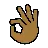 Ok Hand: Medium-Dark Skin Tone
