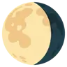 สัญลักษณ์ดวงจันทร์ Gibbous Emoji 🌖 image - Google Noto Color style