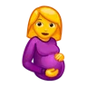 怀孕的女人 Emoji 🤰 image - Telegram style