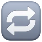 Repeat Button Emoji 🔁 image - Facebook Meta style