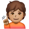 Deaf Person: Medium Skin Tone Emoji 🧏🏽 image - Samsung style