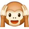 Hören Sie keinen bösen Affen Emoji 🙉 image - Samsung style